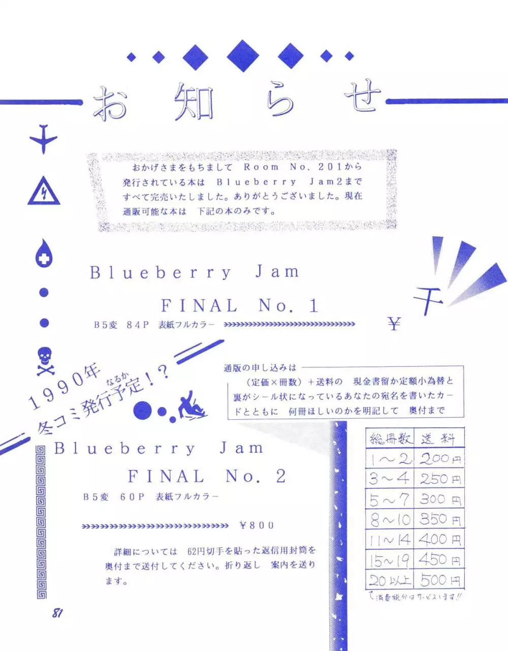 BLUEBERRY JAM FINAL No.1 82ページ