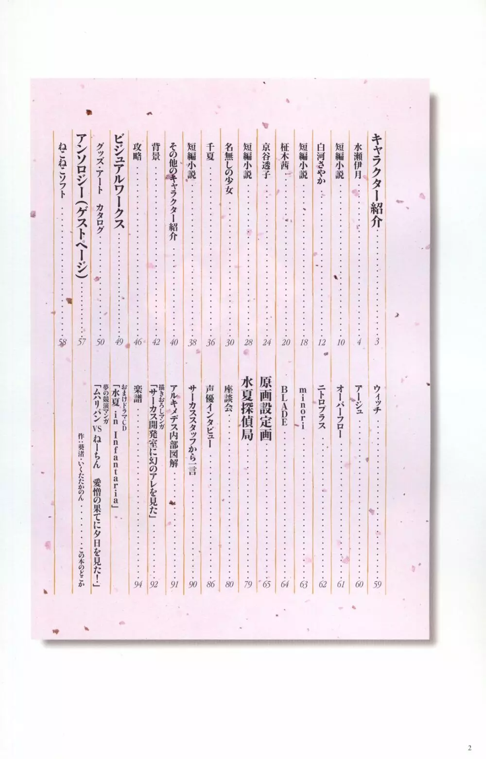 水夏 ～SUIKA～ 公式ビジュアルファンブック 11ページ