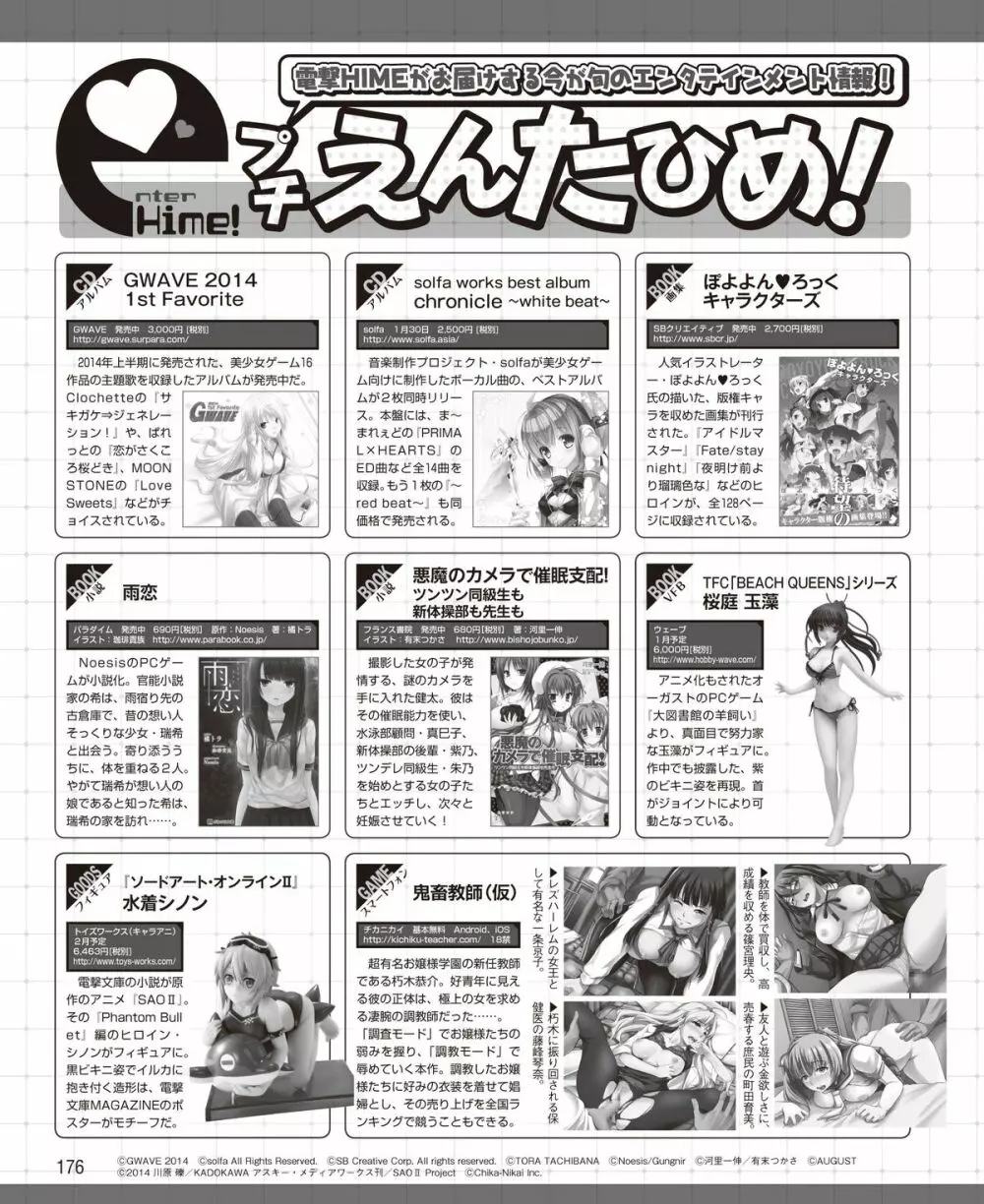 電撃姫 2015年2月号 150ページ
