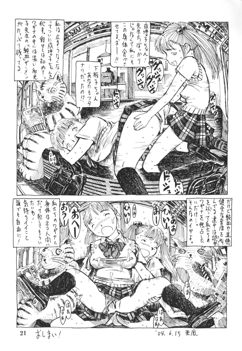 フタナリ姉妹とネコ人間 Vol.3 21ページ