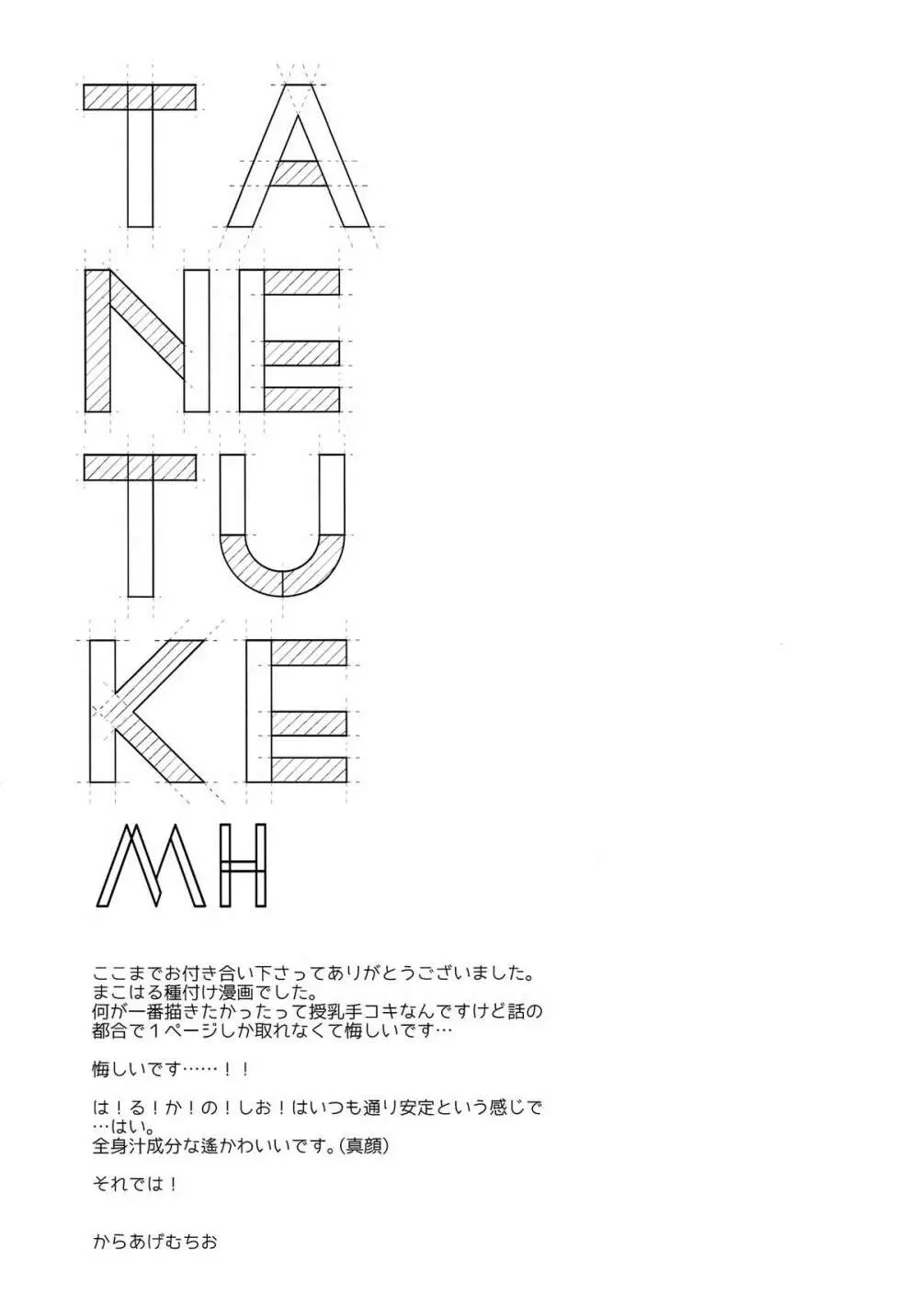 TANETUKE MH 20ページ