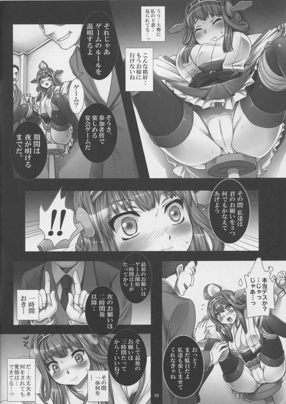 艦堕ゲーム～提督の為に身体を差し出した健気な金剛を淫乱調教して楽しむ紳士の会～ 7ページ