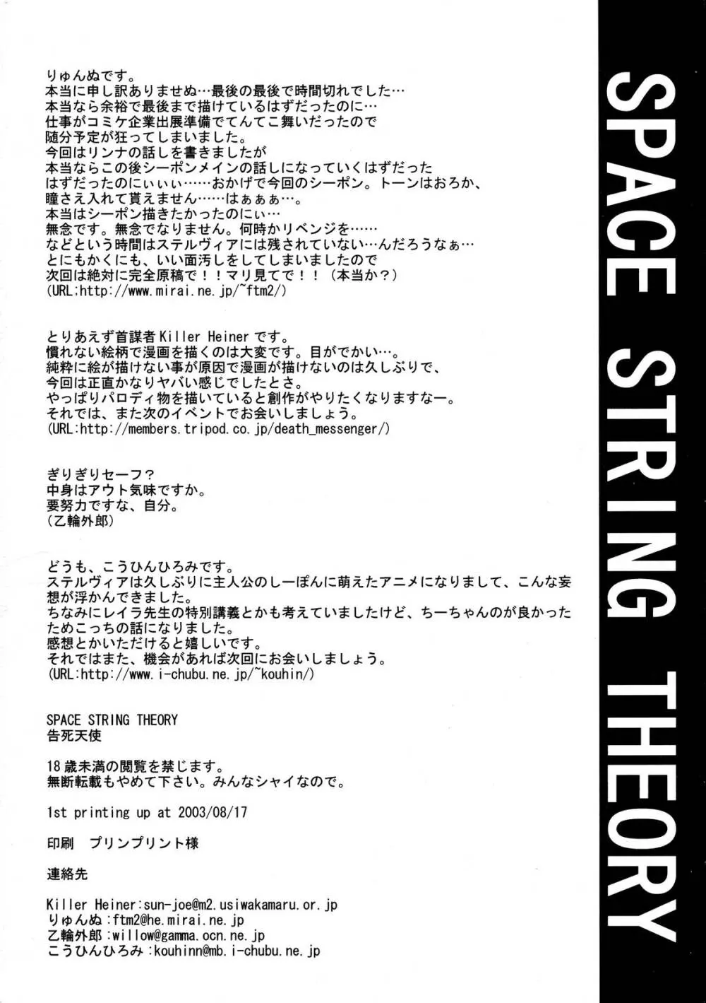 SPACE STRING THEORY 30ページ