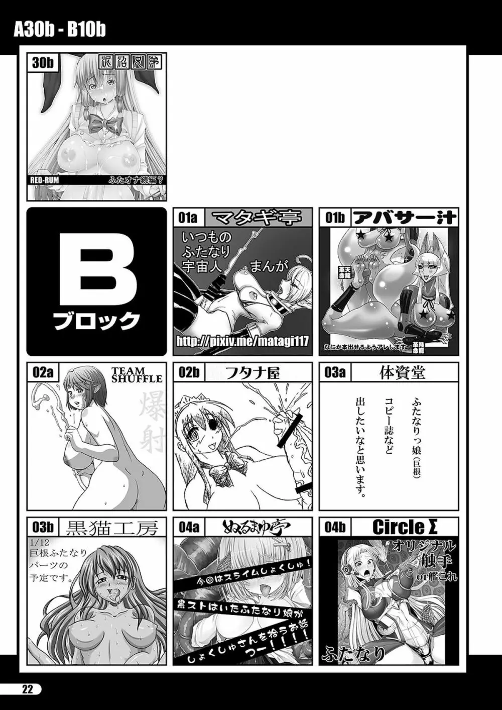 「ふたけっと11」PDF版カタログ 22ページ