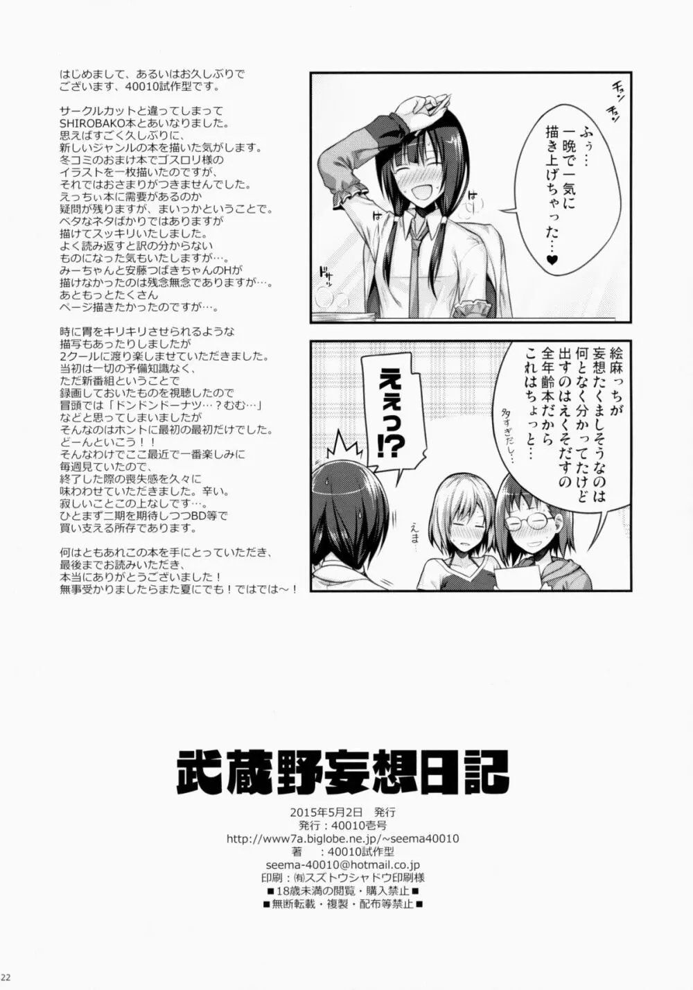 武蔵野妄想日記 22ページ