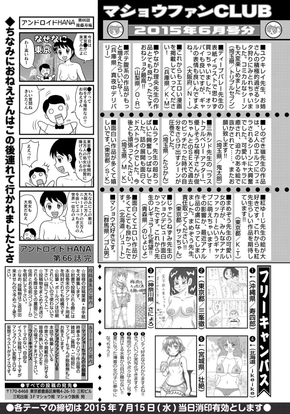 コミック・マショウ 2015年8月号 287ページ