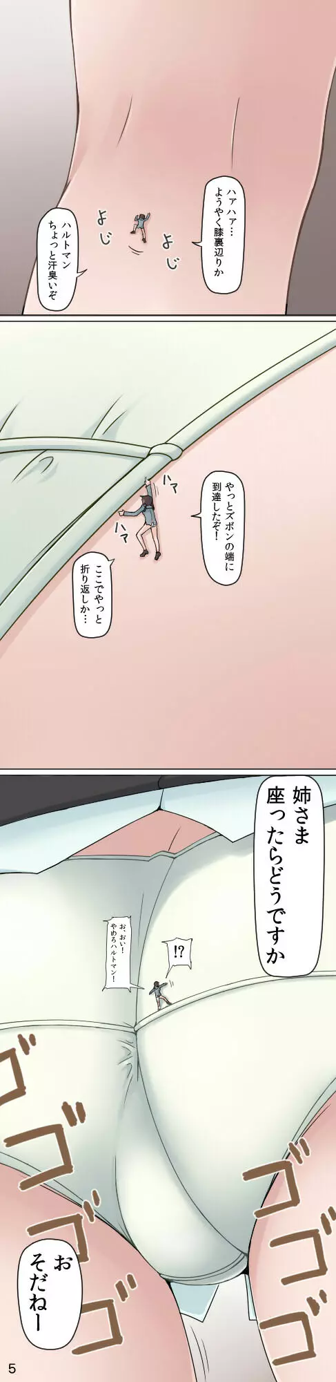 縮小おねえちゃんのフルツアー漫画 5ページ