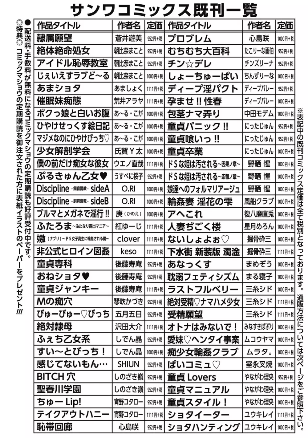 コミック・マショウ 2015年9月号 285ページ