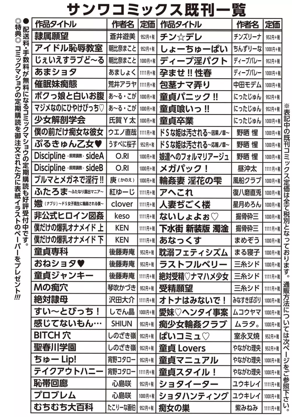 コミック・マショウ 2015年11月号 285ページ