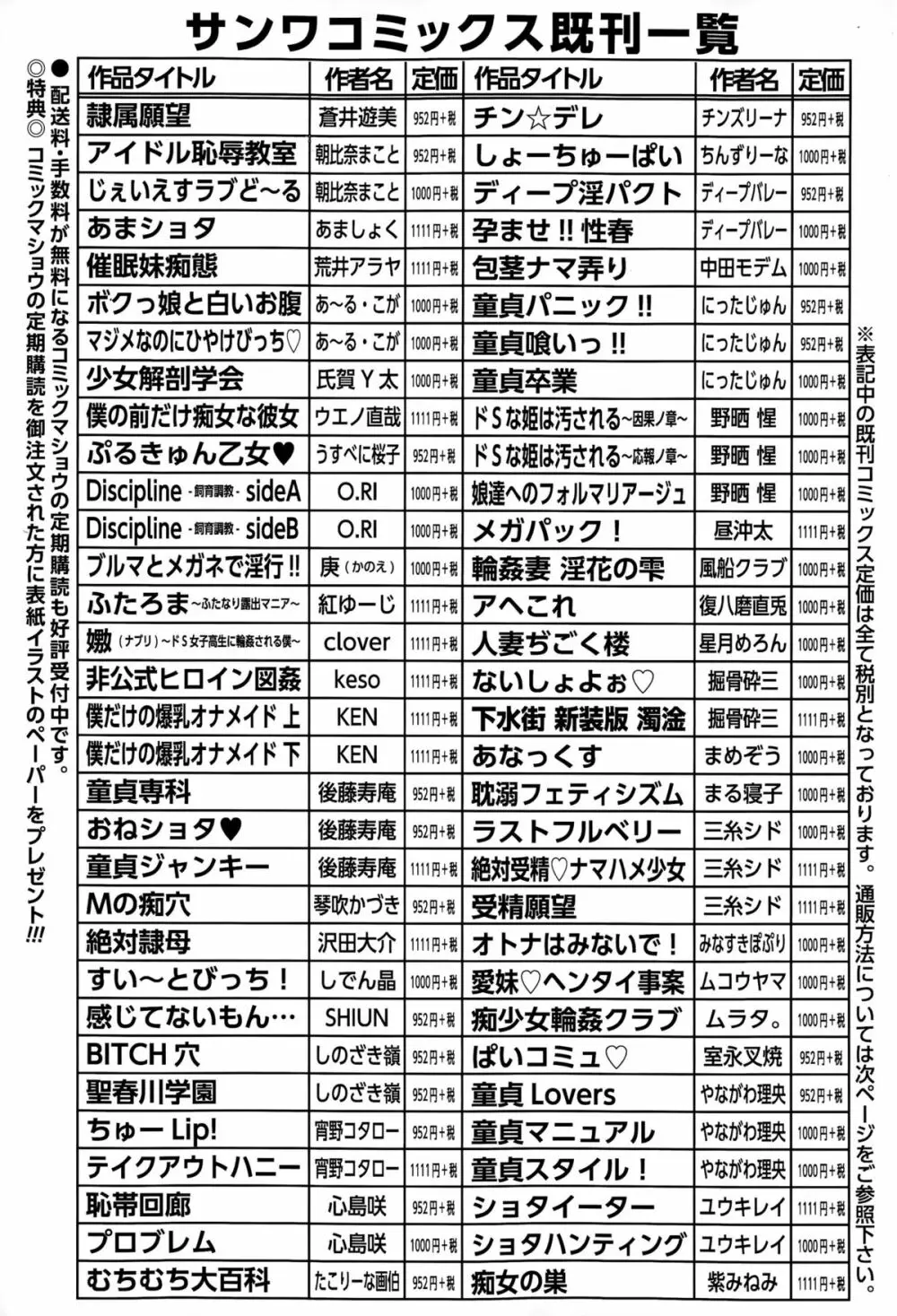 コミック・マショウ 2015年11月号 284ページ