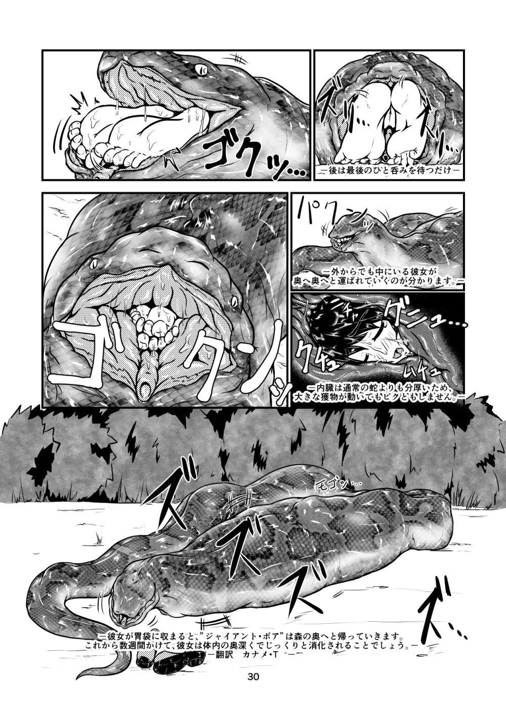 [燈風屋 (kaname)] 丸呑話-参- ～大蛇に丸呑まれる～ [DL版] 30ページ