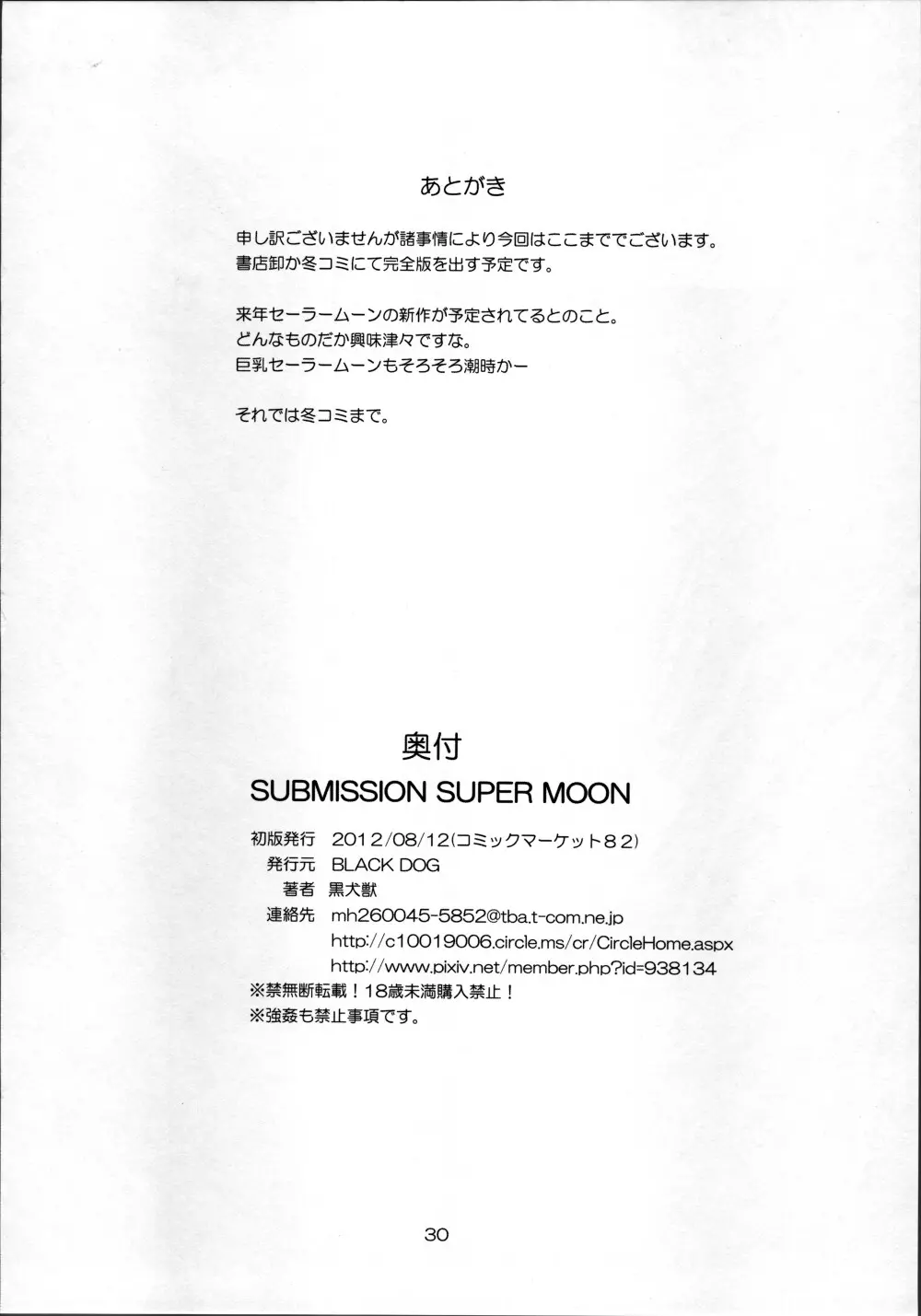 SUBMISSION-SUPER MOON 暫定版 30ページ