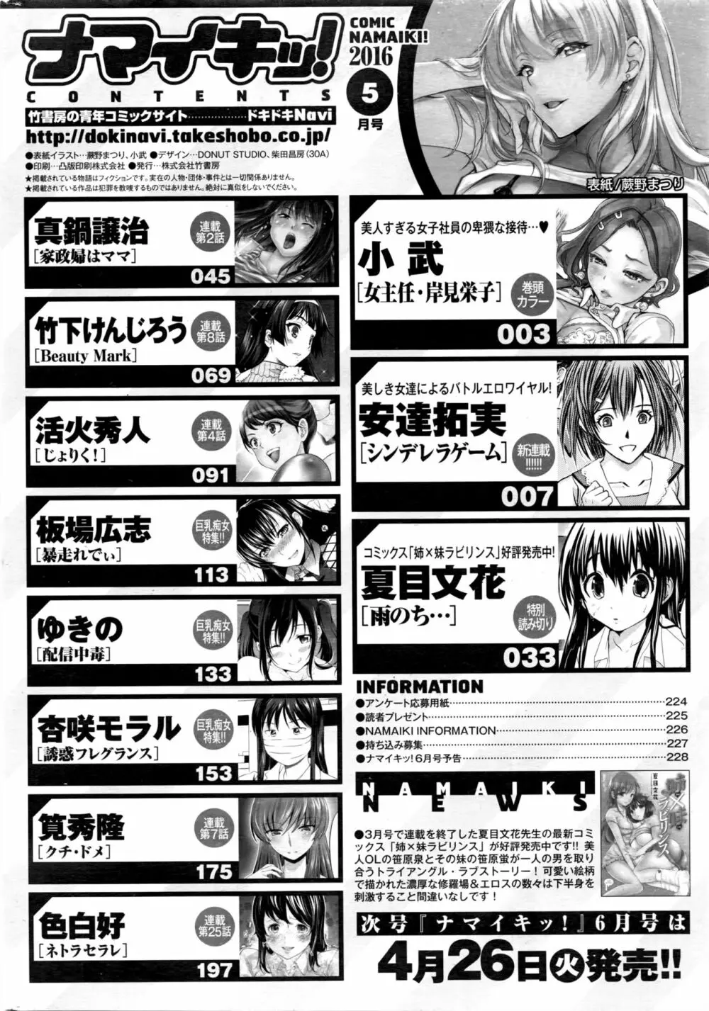 ナマイキッ！ 2016年5月号 231ページ