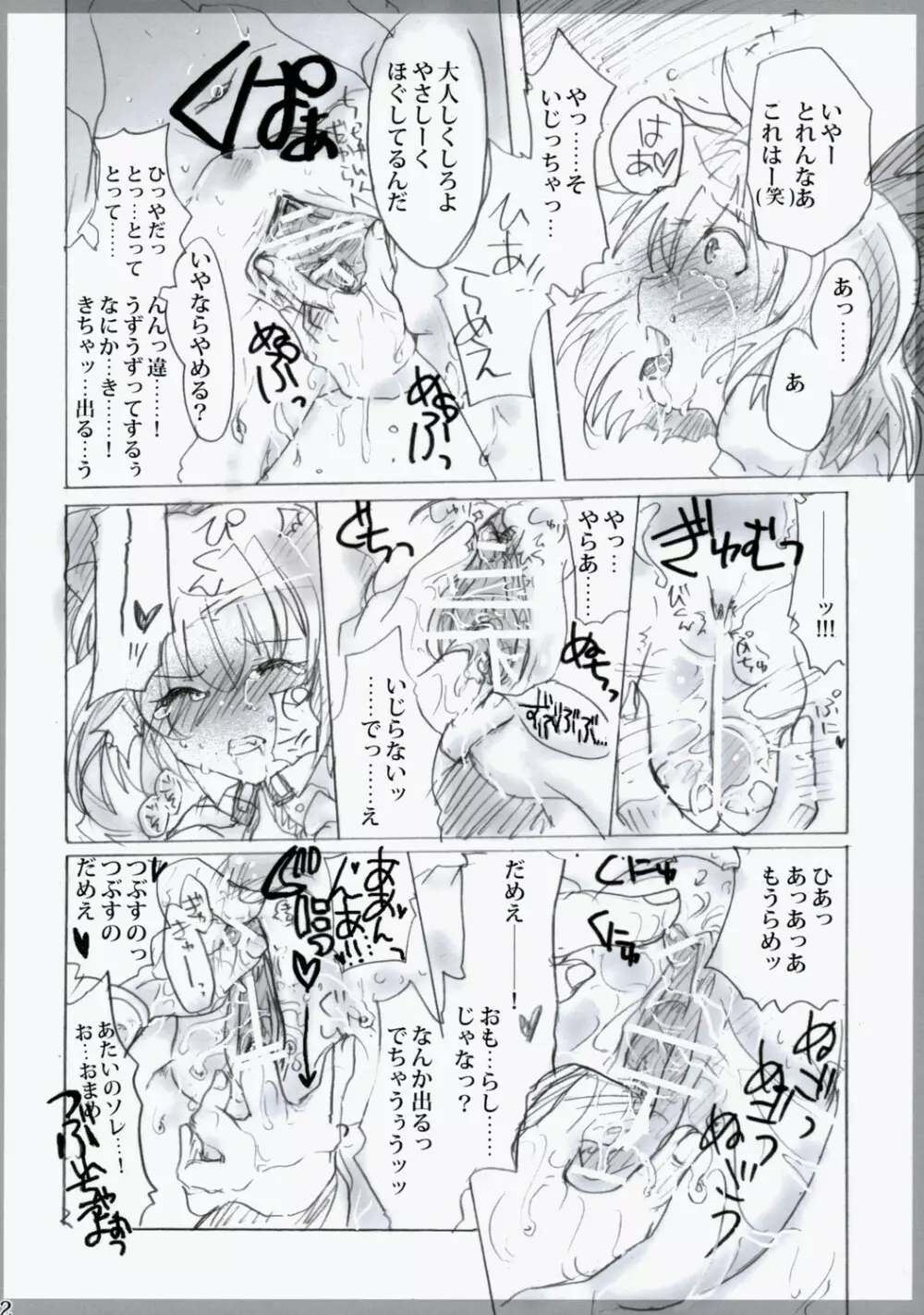 東方春画本 氷精遭難 12ページ