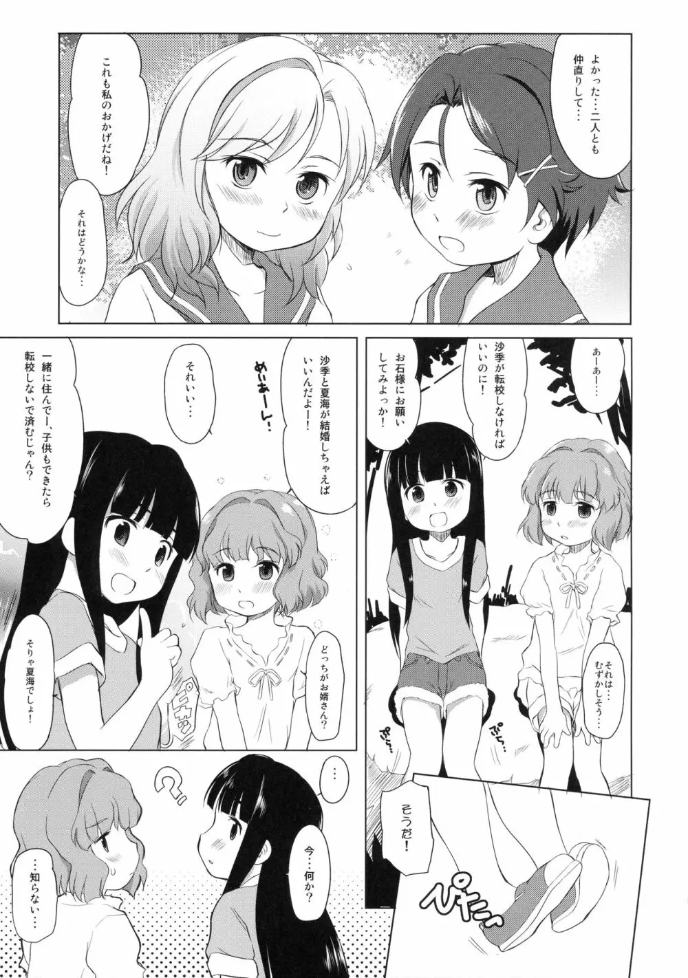 下田ではトキドキ少女たちは子づくりする 4ページ